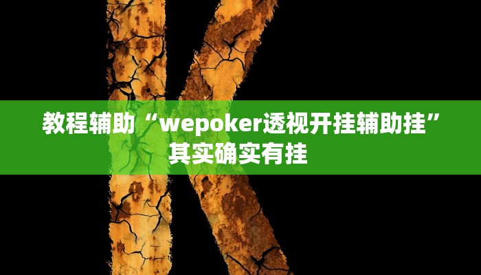 教程辅助“wepoker透视开挂辅助挂”其实确实有挂 教程辅助“wepoker透视开挂辅助挂”其实确实有挂