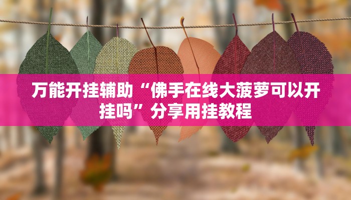 万能开挂辅助“小程序财神十三张辅助”分享用挂教程