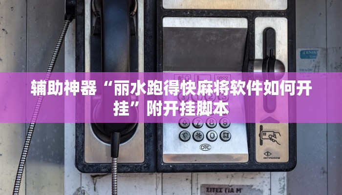 辅助神器“丽水跑得快麻将软件如何开挂”附开挂脚本