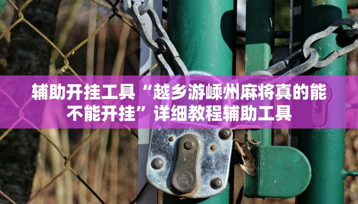 辅助开挂工具“越乡游嵊州麻将真的能不能开挂”详细教程辅助工具 辅助开挂工具“越乡游嵊州麻将真的能不能开挂”详细教程辅助工具