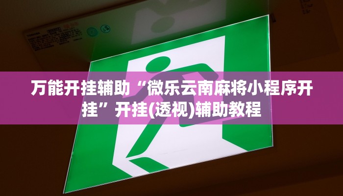 分享实测“胡乐阳泉麻将有必赢技巧吗”附开挂脚本