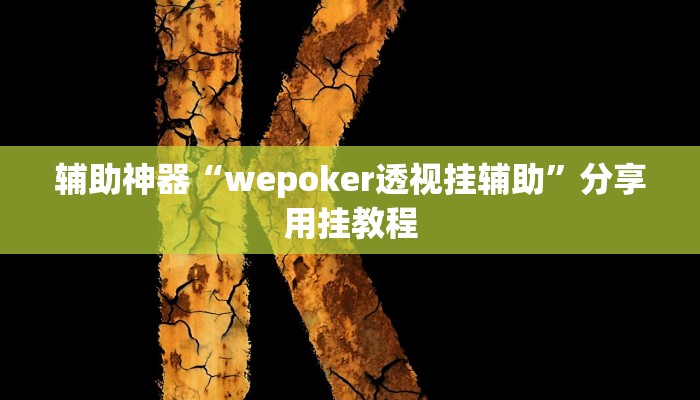 辅助神器“wepoker透视挂辅助”分享用挂教程