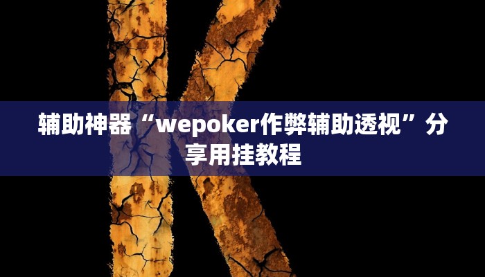 辅助神器“wepoker作弊辅助透视”分享用挂教程 辅助神器“wepoker作弊辅助透视”分享用挂教程