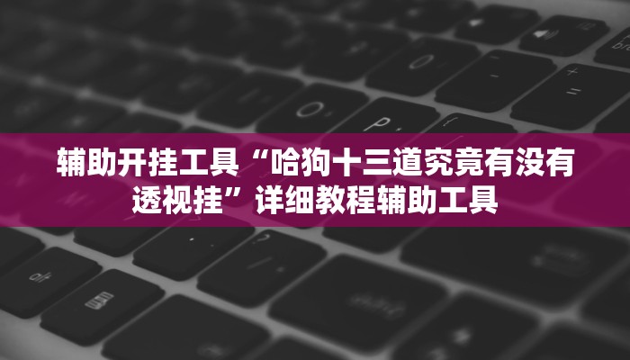 辅助开挂工具“哈狗十三道究竟有没有透视挂”详细教程辅助工具 辅助开挂工具“哈狗十三道究竟有没有透视挂”详细教程辅助工具