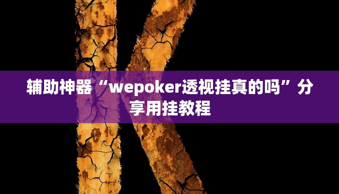 辅助神器“wepoker透视挂真的吗”分享用挂教程 辅助神器“wepoker透视挂真的吗”分享用挂教程