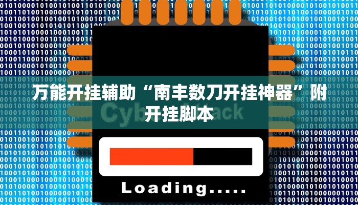 万能开挂辅助“南丰数刀开挂神器”附开挂脚本