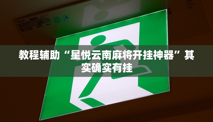 教程辅助“星悦云南麻将开挂神器”其实确实有挂