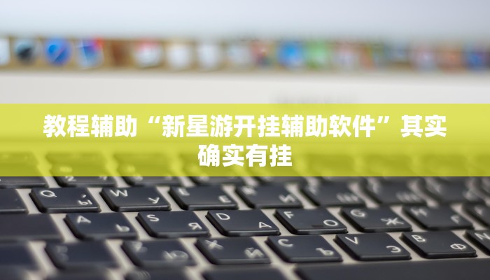 教程辅助“新星游开挂辅助软件”其实确实有挂