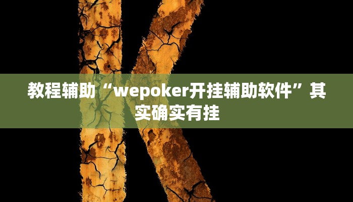 教程辅助“wepoker开挂辅助软件”其实确实有挂 教程辅助“wepoker开挂辅助软件”其实确实有挂